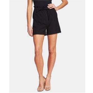 CeCe Drawstring Waist Shorts Black Size L